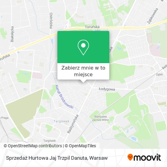 Mapa Sprzedaż Hurtowa Jaj Trzpil Danuta