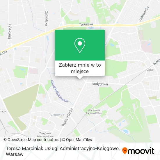 Mapa Teresa Marciniak Usługi Administracyjno-Księgowe