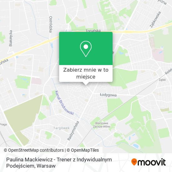 Mapa Paulina Mackiewicz - Trener z Indywidualnym Podejściem