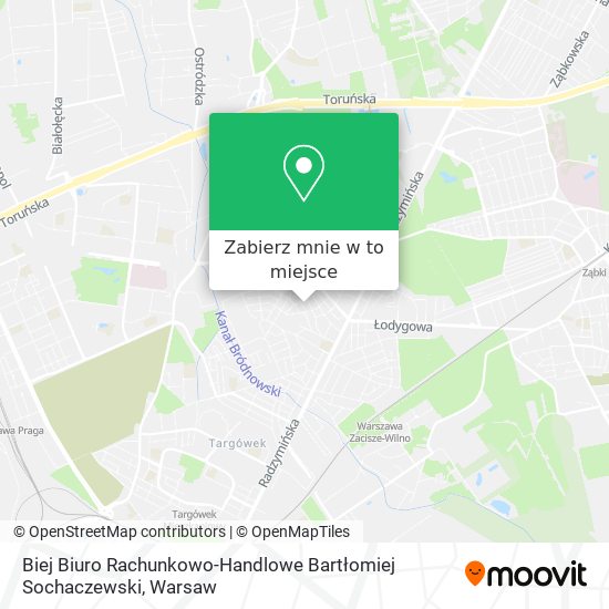 Mapa Biej Biuro Rachunkowo-Handlowe Bartłomiej Sochaczewski