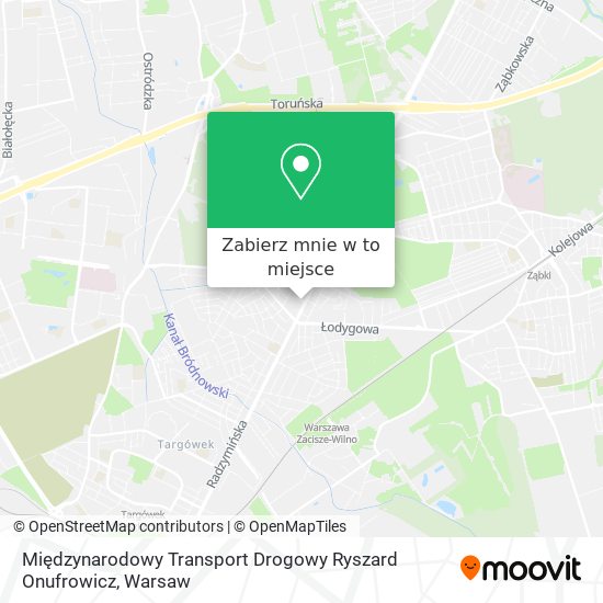 Mapa Międzynarodowy Transport Drogowy Ryszard Onufrowicz