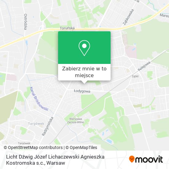 Mapa Licht Dźwig Józef Lichaczewski Agnieszka Kostromska s.c.