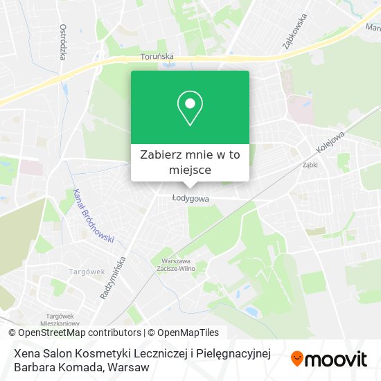 Mapa Xena Salon Kosmetyki Leczniczej i Pielęgnacyjnej Barbara Komada