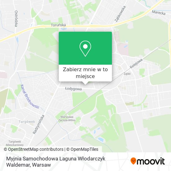 Mapa Myjnia Samochodowa Laguna Włodarczyk Waldemar