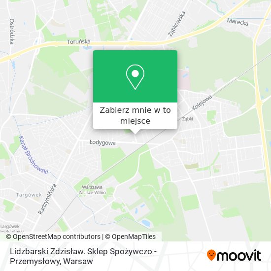 Mapa Lidzbarski Zdzisław. Sklep Spożywczo - Przemysłowy