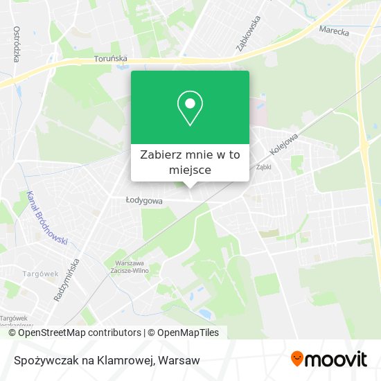 Mapa Spożywczak na Klamrowej