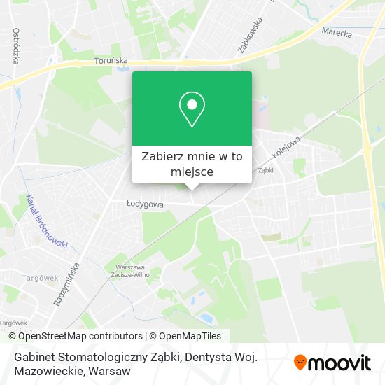 Mapa Gabinet Stomatologiczny Ząbki, Dentysta Woj. Mazowieckie