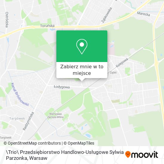 Mapa \Trio\ Przedsiębiorstwo Handlowo-Usługowe Sylwia Parzonka