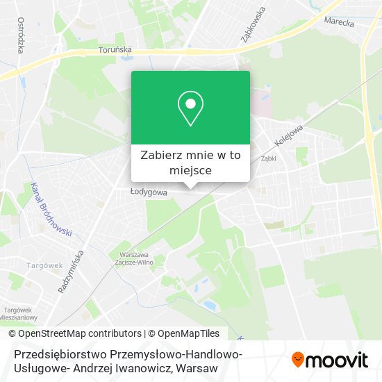 Mapa Przedsiębiorstwo Przemysłowo-Handlowo-Usługowe- Andrzej Iwanowicz