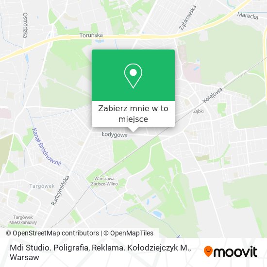 Mapa Mdi Studio. Poligrafia, Reklama. Kołodziejczyk M.