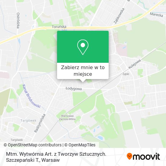 Mapa Mtm. Wytwórnia Art. z Tworzyw Sztucznych. Szczepański T.