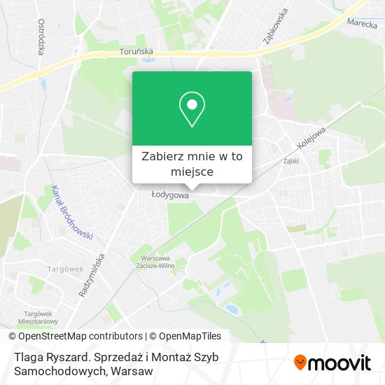 Mapa Tlaga Ryszard. Sprzedaż i Montaż Szyb Samochodowych