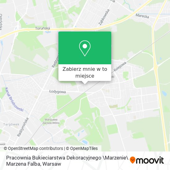 Mapa Pracownia Bukieciarstwa Dekoracyjnego \Marzenie\ Marzena Falba