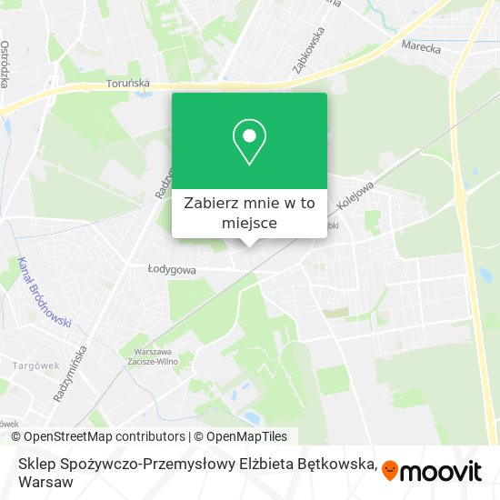 Mapa Sklep Spożywczo-Przemysłowy Elżbieta Bętkowska