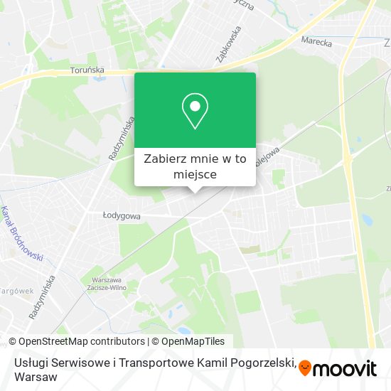 Mapa Usługi Serwisowe i Transportowe Kamil Pogorzelski