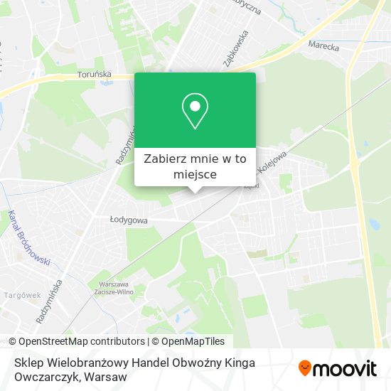 Mapa Sklep Wielobranżowy Handel Obwoźny Kinga Owczarczyk