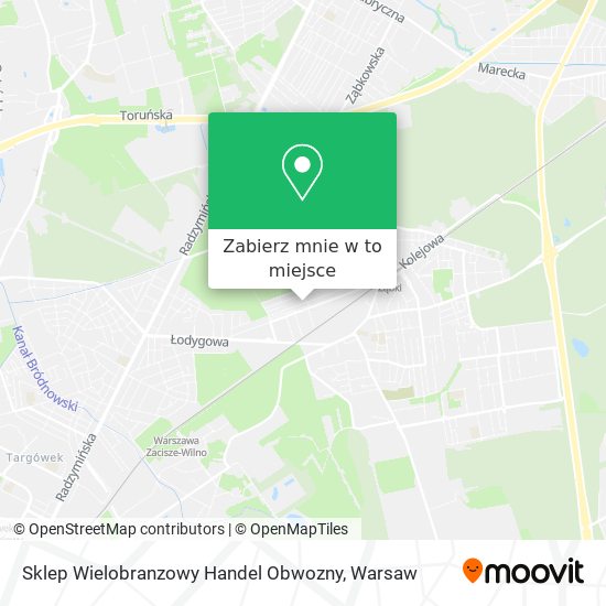 Mapa Sklep Wielobranzowy Handel Obwozny