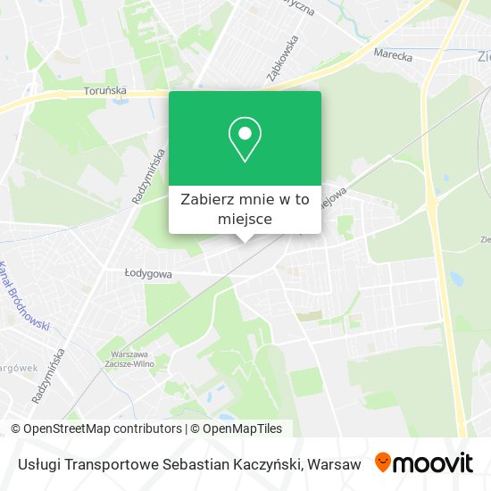 Mapa Usługi Transportowe Sebastian Kaczyński