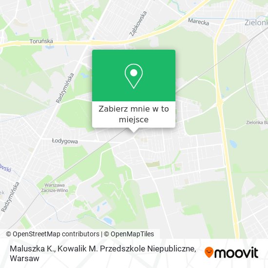 Mapa Maluszka K., Kowalik M. Przedszkole Niepubliczne