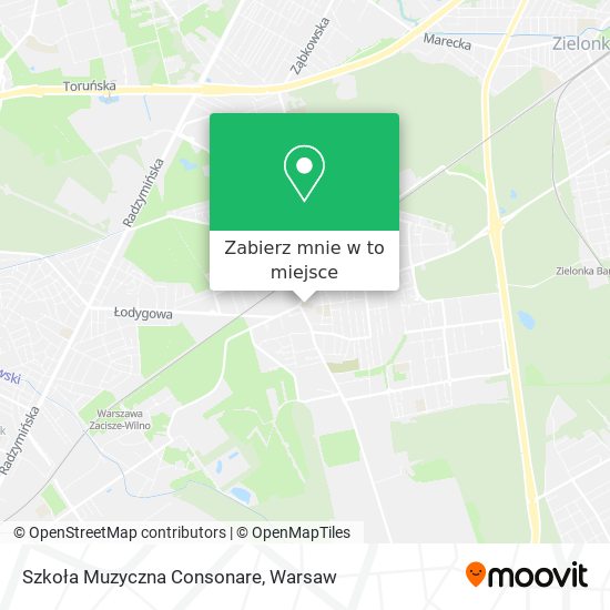 Mapa Szkoła Muzyczna Consonare