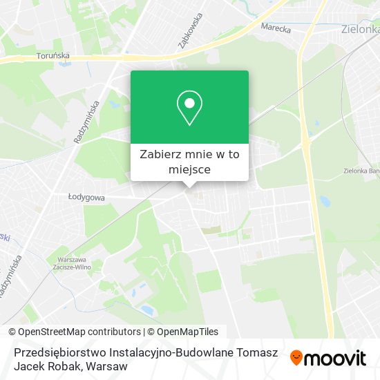 Mapa Przedsiębiorstwo Instalacyjno-Budowlane Tomasz Jacek Robak