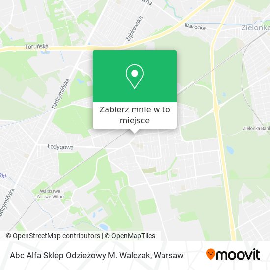 Mapa Abc Alfa Sklep Odzieżowy M. Walczak