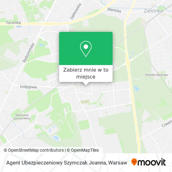 Mapa Agent Ubezpieczeniowy Szymczak Joanna