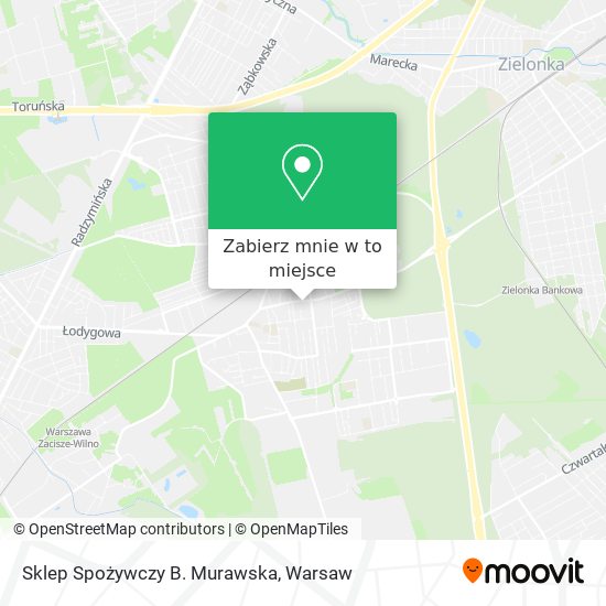 Mapa Sklep Spożywczy B. Murawska