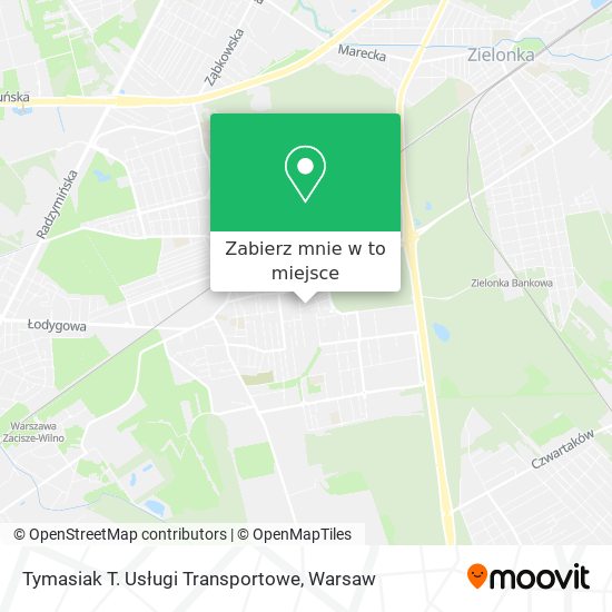 Mapa Tymasiak T. Usługi Transportowe