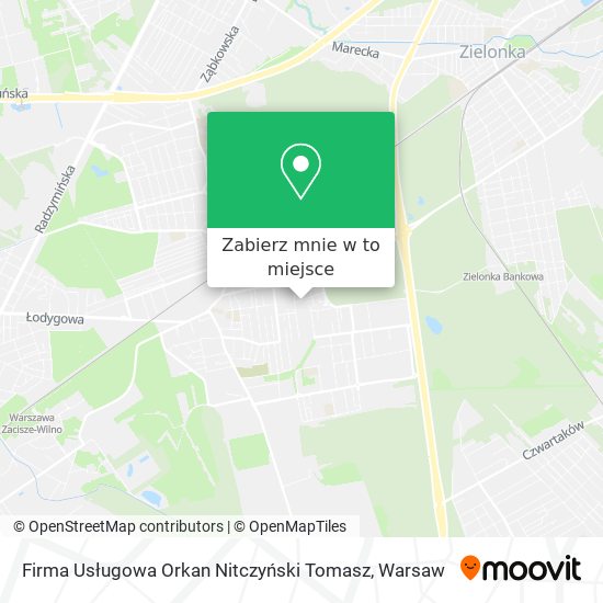 Mapa Firma Usługowa Orkan Nitczyński Tomasz