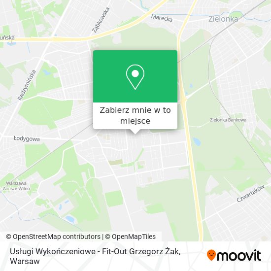 Mapa Usługi Wykończeniowe - Fit-Out Grzegorz Żak