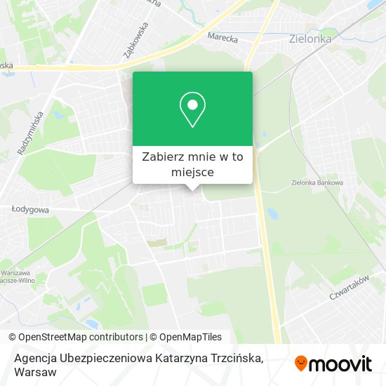 Mapa Agencja Ubezpieczeniowa Katarzyna Trzcińska