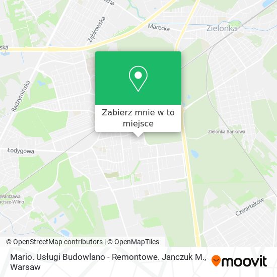 Mapa Mario. Usługi Budowlano - Remontowe. Janczuk M.