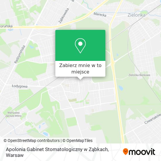 Mapa Apolonia Gabinet Stomatologiczny w Ząbkach