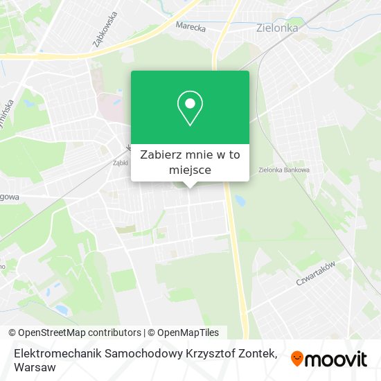 Mapa Elektromechanik Samochodowy Krzysztof Zontek