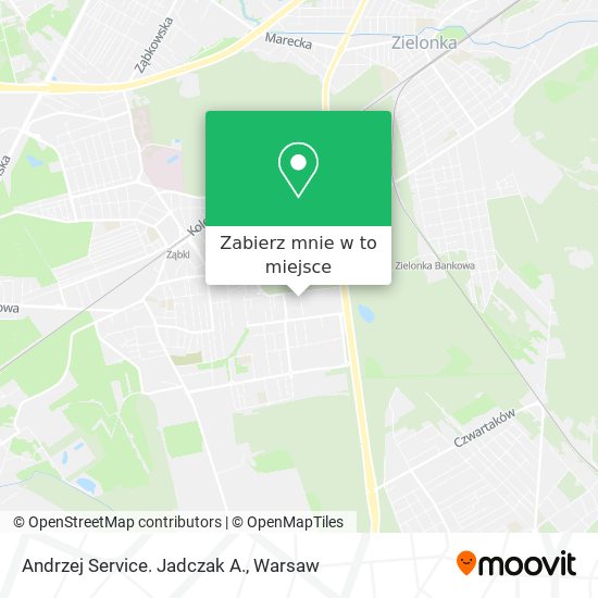 Mapa Andrzej Service. Jadczak A.