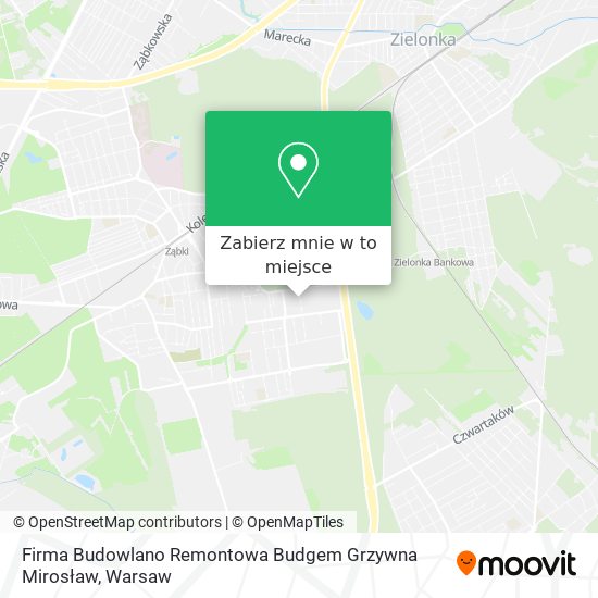 Mapa Firma Budowlano Remontowa Budgem Grzywna Mirosław