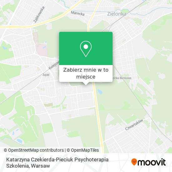 Mapa Katarzyna Czekierda-Pieciuk Psychoterapia Szkolenia