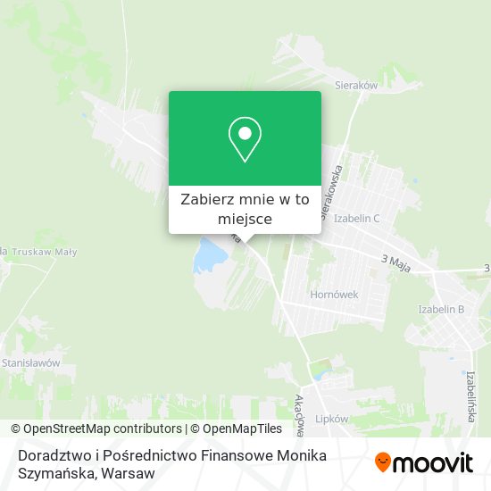 Mapa Doradztwo i Pośrednictwo Finansowe Monika Szymańska