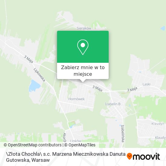 Mapa \Złota Chochla\ s.c. Marzena Miecznikowska Danuta Gutowska