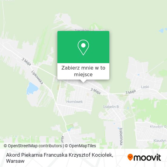 Mapa Akord Piekarnia Francuska Krzysztof Kociołek