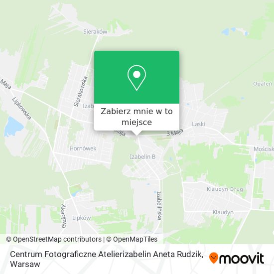 Mapa Centrum Fotograficzne Atelierizabelin Aneta Rudzik