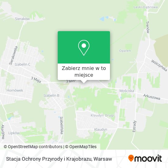 Mapa Stacja Ochrony Przyrody i Krajobrazu