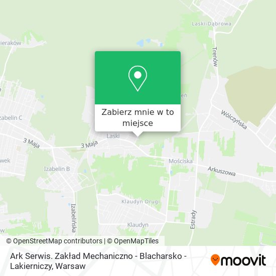 Mapa Ark Serwis. Zakład Mechaniczno - Blacharsko - Lakierniczy