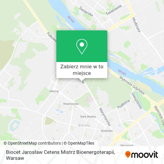 Mapa Biocet Jarosław Cetens Mistrz Bioenergoterapii