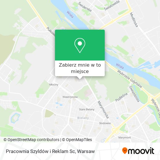 Mapa Pracownia Szyldów i Reklam Sc