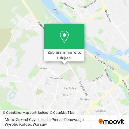 Mapa Mors. Zakład Czyszczenia Pierza, Renowacji i Wyrobu Kołder