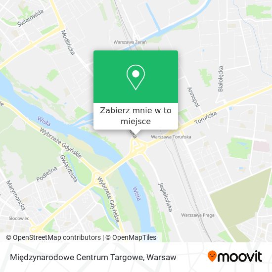 Mapa Międzynarodowe Centrum Targowe