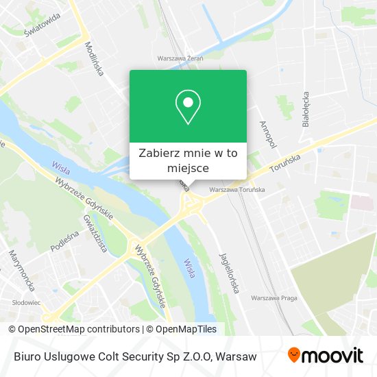 Mapa Biuro Uslugowe Colt Security Sp Z.O.O