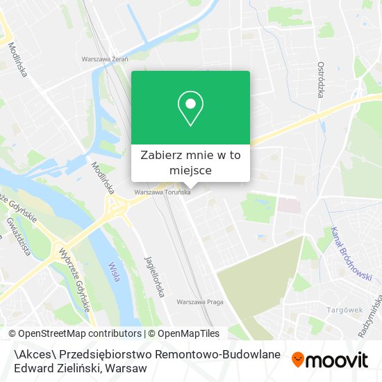 Mapa \Akces\ Przedsiębiorstwo Remontowo-Budowlane Edward Zieliński